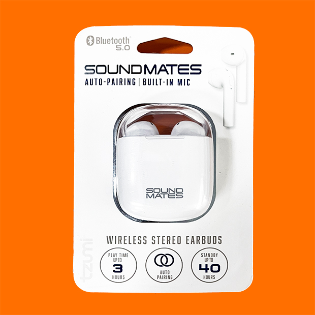 Aud fonos Bluetooth Tzumi Sound Mates 5761 White